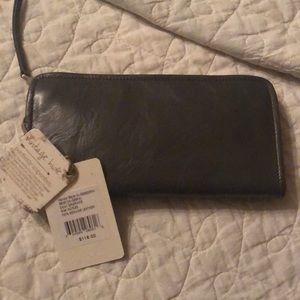 HOBO Remi Vintage Hide Graphite wallet
